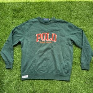 Polo Ralph Lauren green crewneck sweatshirt